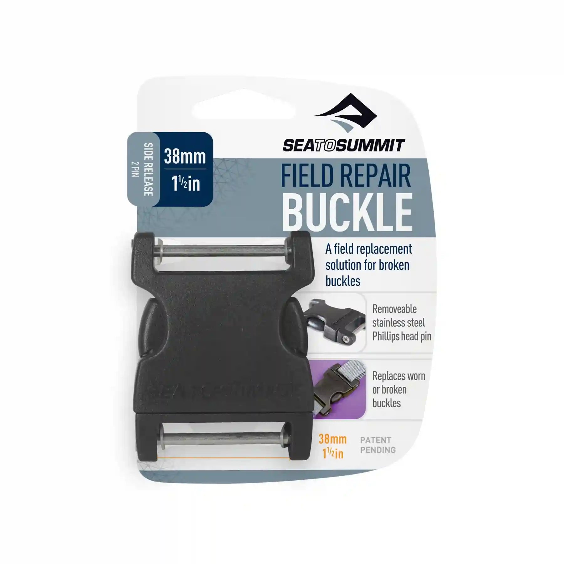 Sea to Summit 2 Pin S-Release Field Repair Buckle - 38mm