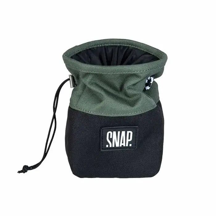 Snap Chalk Pocket Zip Climbing Chalk Bag 1 Colour Dark Khaki_Black