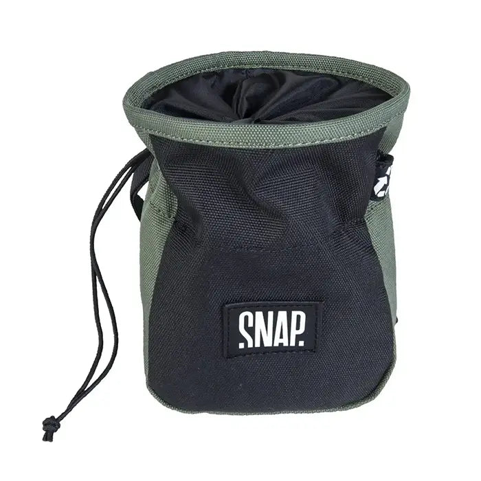 Snap Chalk Pocket Climbing Chalk Bag 3 Colour Dark Khaki_Black