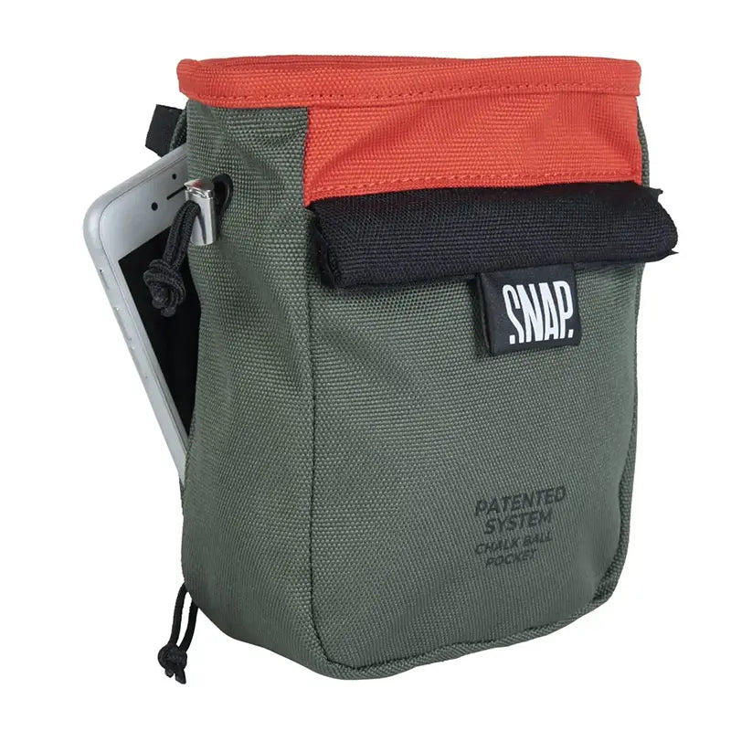 Snap Chalk Pocket Scratch Climbing Chalk Bag Colour Dark Khaki