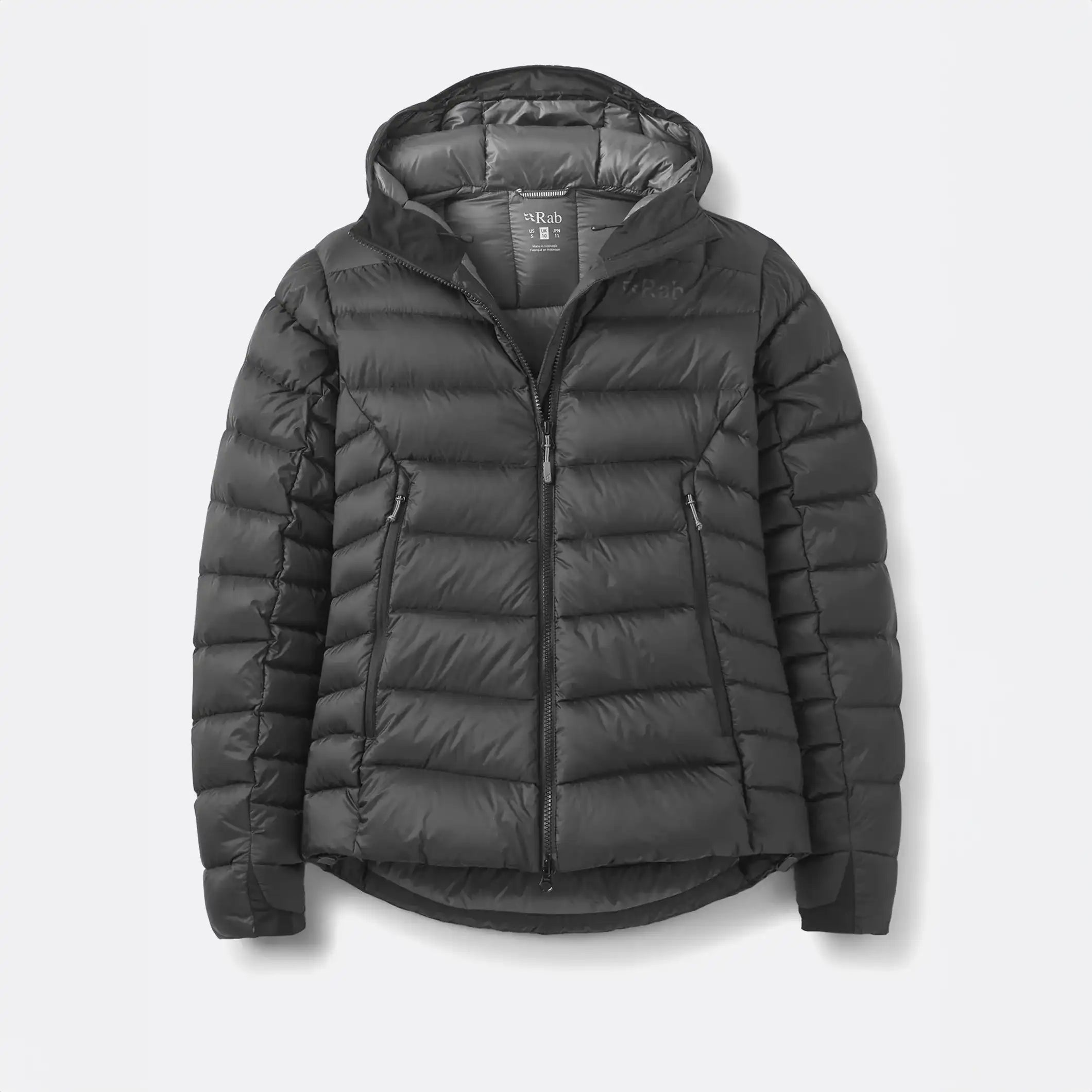 Rab Electron Pro Womens Hooded Down Jacket Colour Black