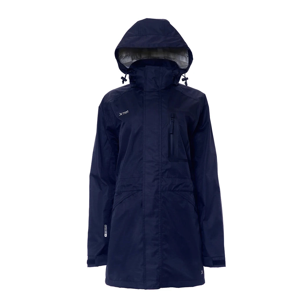 Xtm Innisfail 3 4 Length Rain Jacket Colour Navy