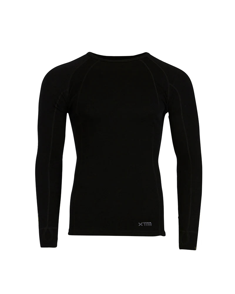 XTM Merino 230 Wool Mens Thermal Top Colour Black