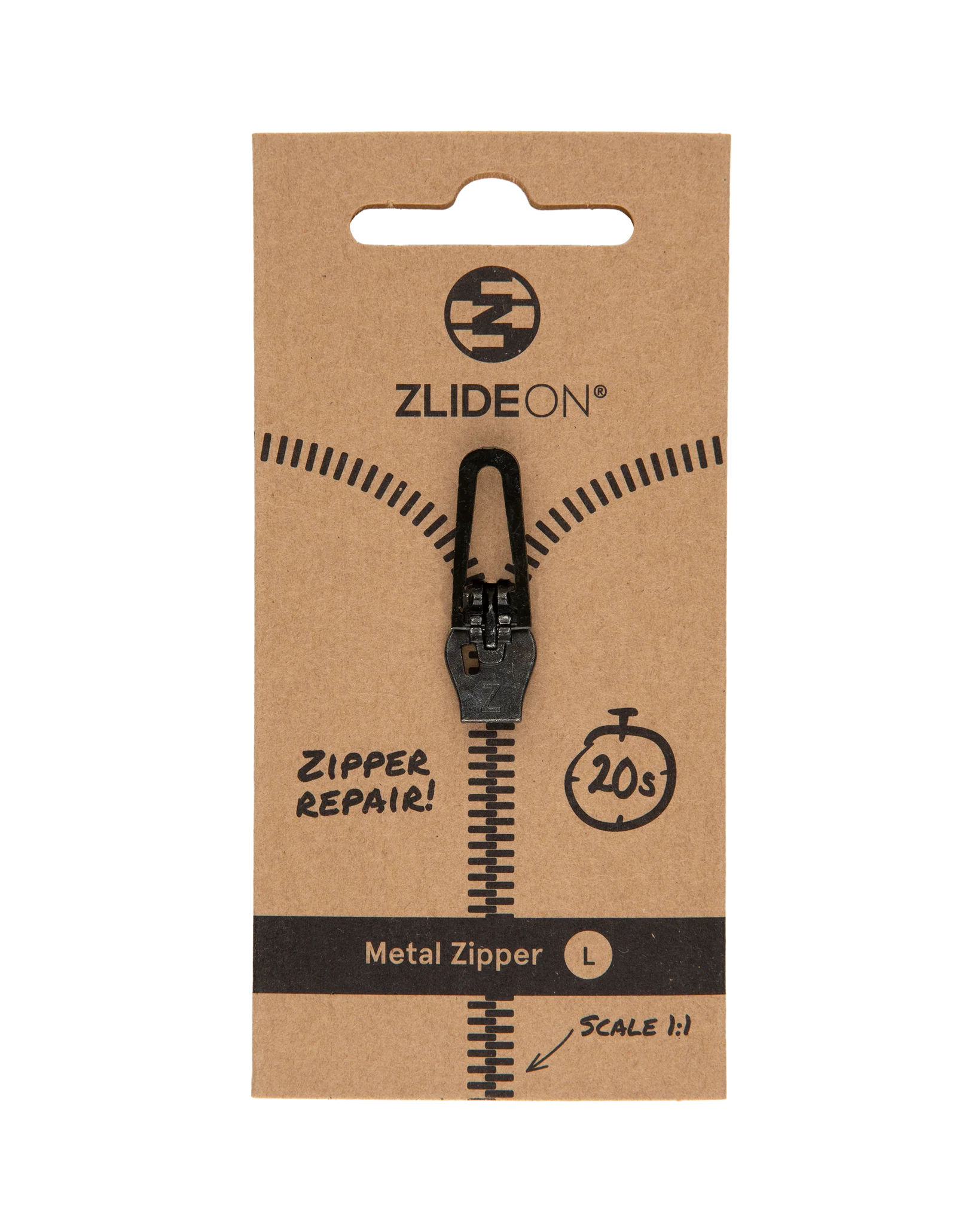 ZlideOn Metal Repair Zipper - L