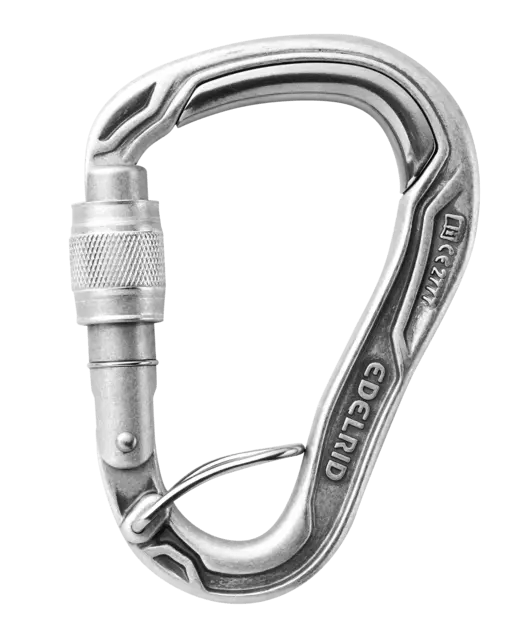 Edelrid HMS Bulletproof Screw Fixed Gate Climbing Carabiner