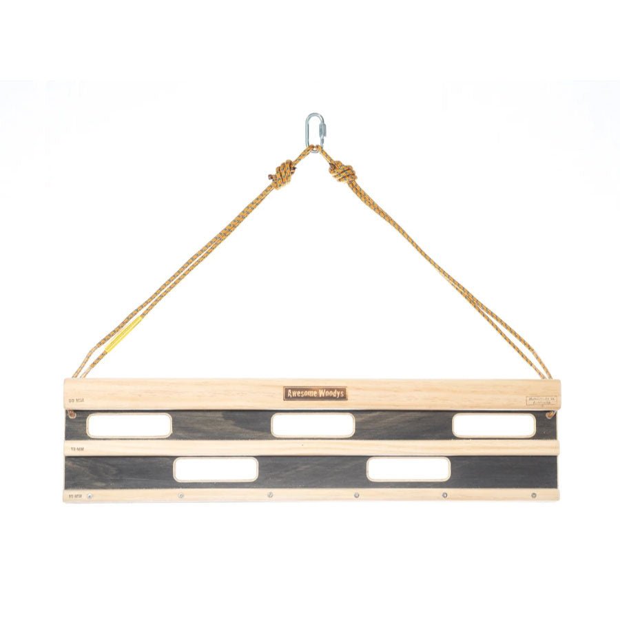 Awesome Woodys Cliff Board Wide Boy Hangboard Colour Black