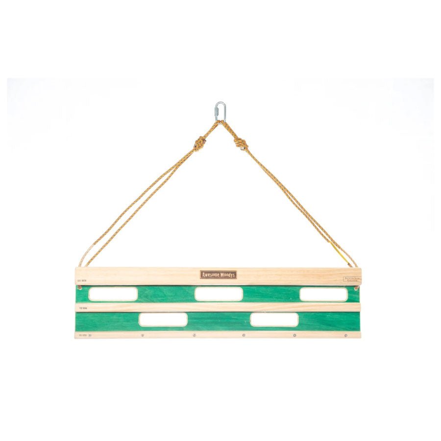Awesome Woodys Cliff Board Wide Boy Hangboard Colour Green