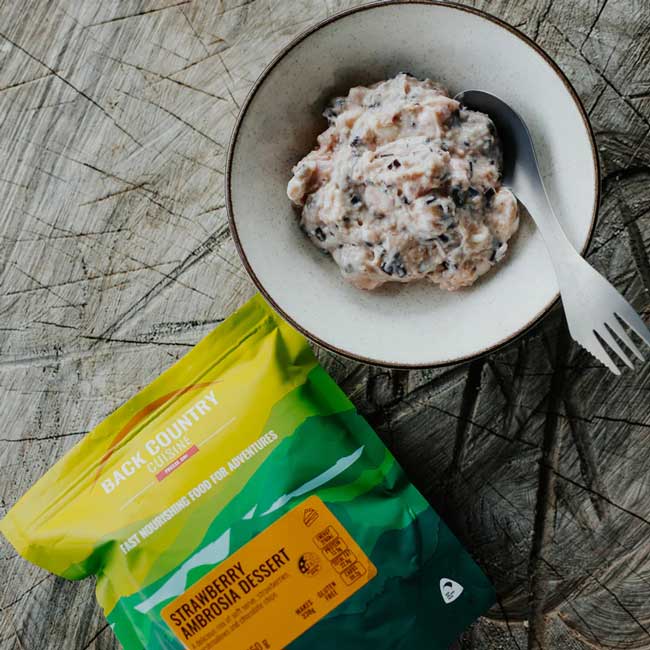 Back Country Cuisine Freeze Dried Food - Strawberry Ambrosia