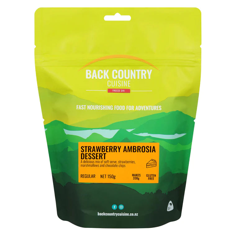 Back Country Cuisine Freeze Dried Food - Strawberry Ambrosia