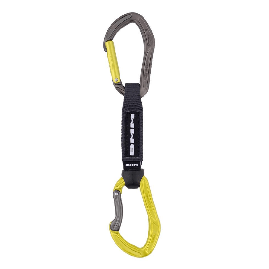 Dmm Alpha Sport Climbing Quickdraw 25Cm Silver Lime Colour Lime