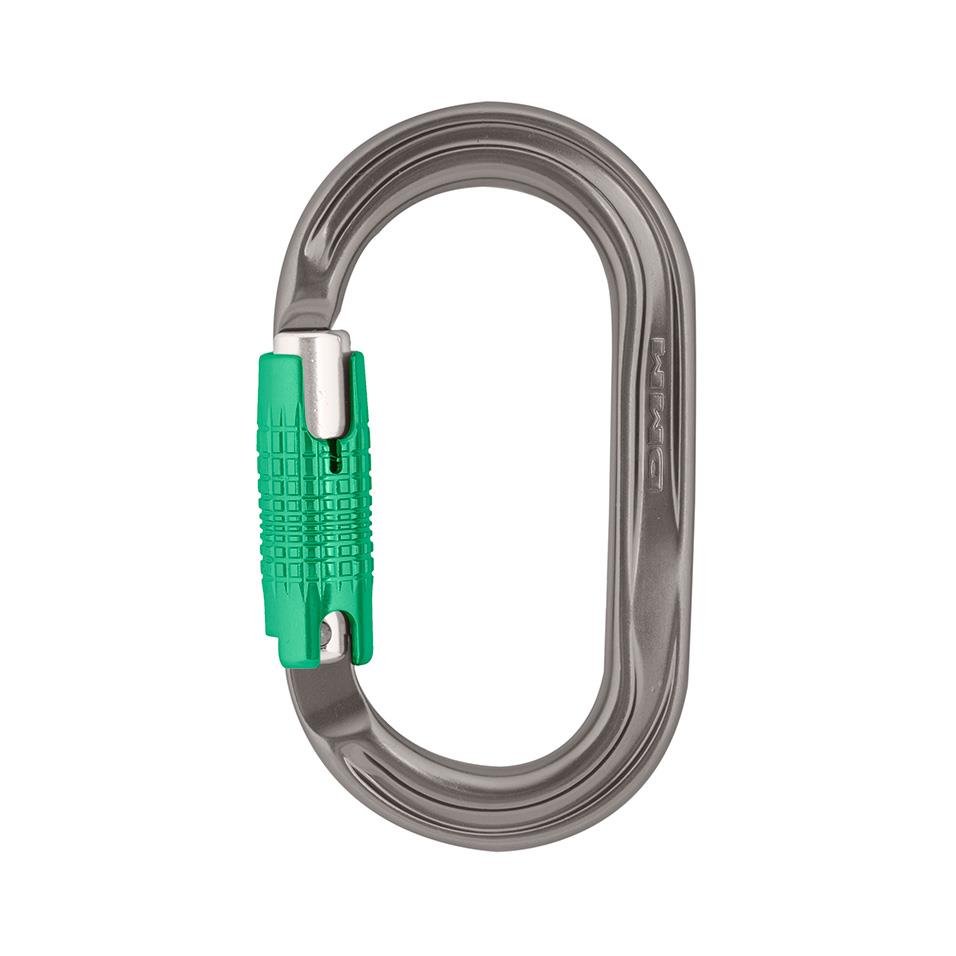 Dmm Americano Locksafe Climbing Carabiner Colour Titanium_Green