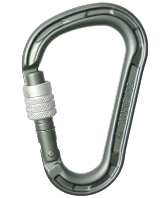 Edelrid Hms Magnum Ii Screw Gate Climbing Carabiner Colour Slate