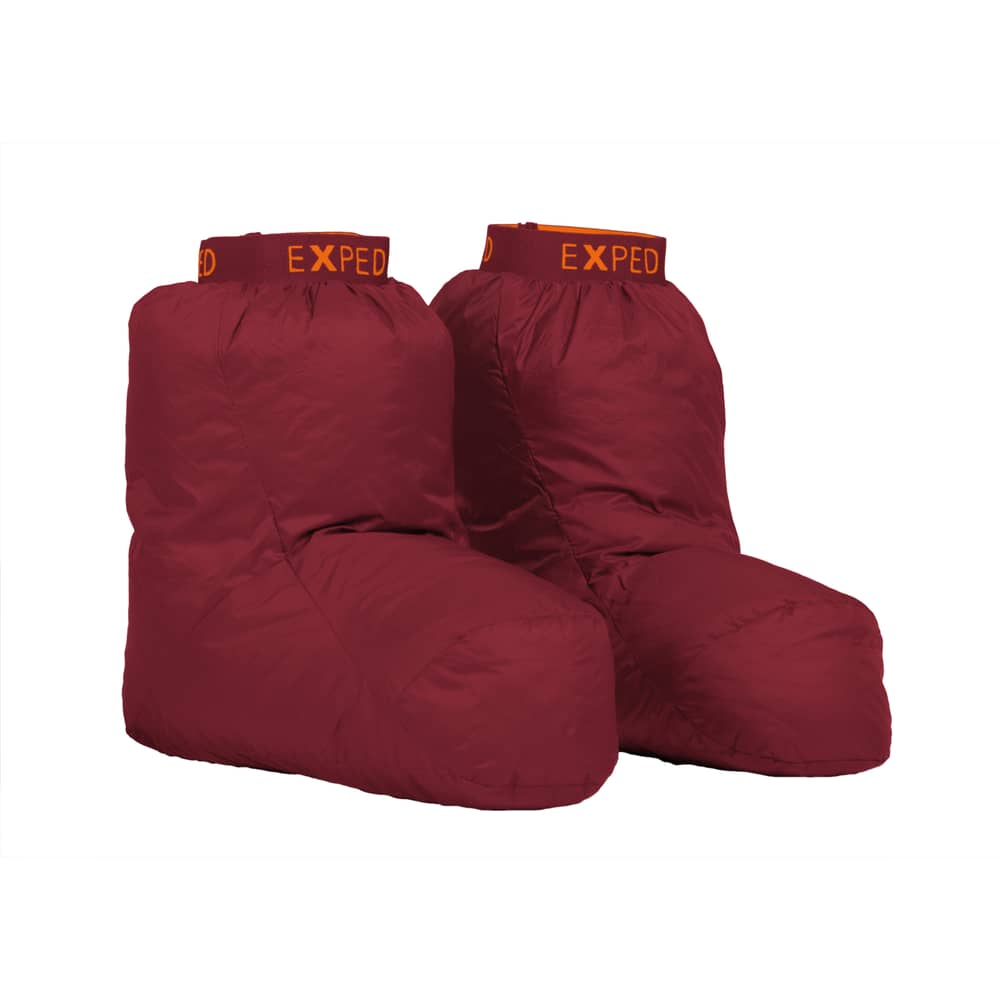Exped Down Sock Insulated Footwear 2 Colour Burgundy