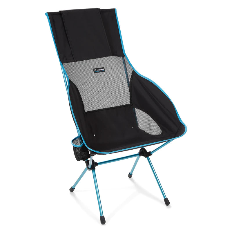 Helinox Savanna Chair Black With Blue Frame Colour Black_Blue