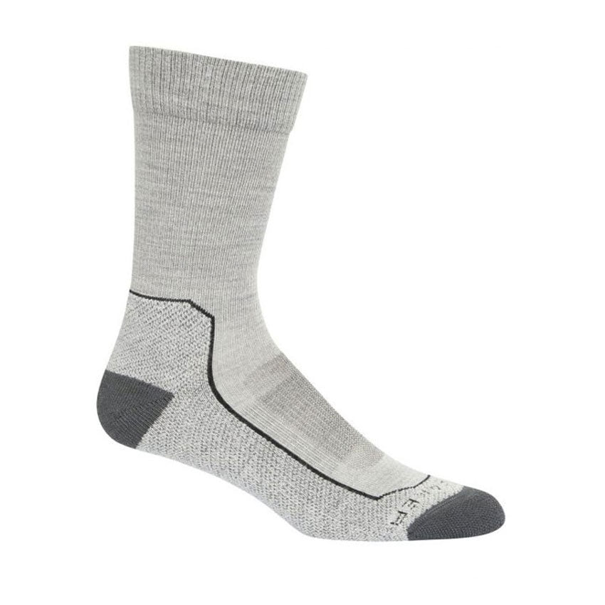 Icebreaker Hike Light Crew Mens Socks 2 Colour Blizzard Heather