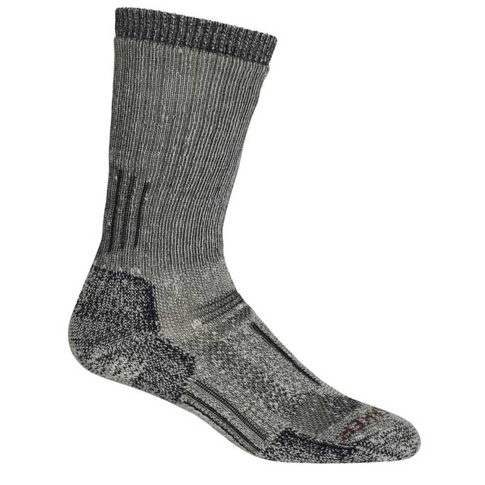 Icebreaker Mountaineer Mid Calf Womens Socks Colour Jet Heather Espresso