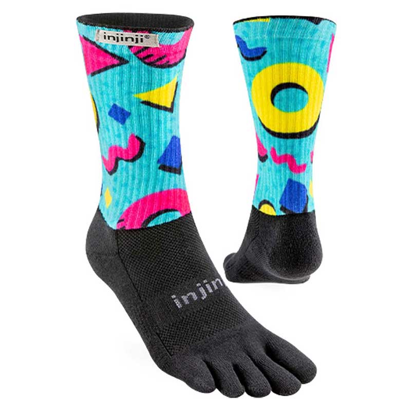 Injinji Spectrum Trail 2 0 Midweight Crew Socks Deco Colour Deco