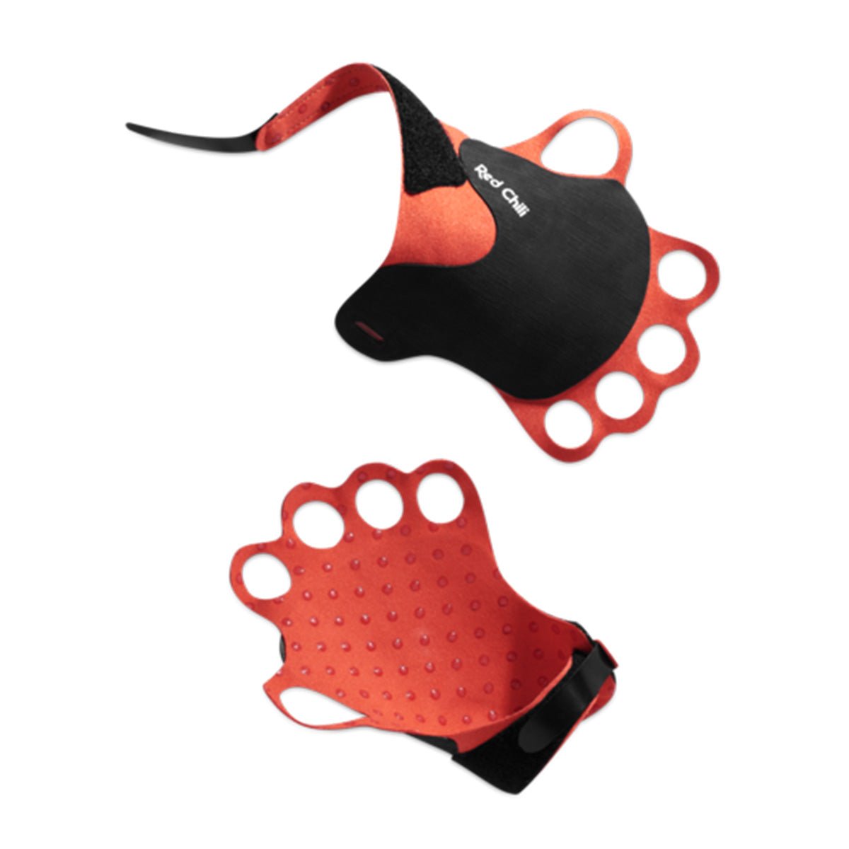 Red Chili Jamrock Crack Climbing Gloves Colour Glowing Red