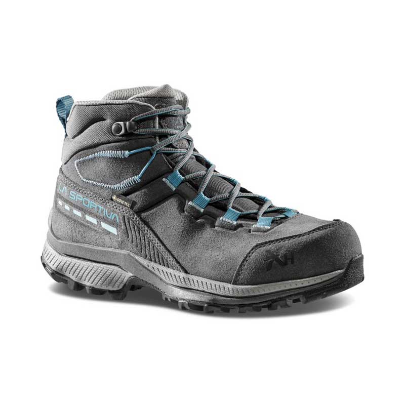 La Sportiva Tx Hike Mid Leather Gtx Womens Hiking Boot Carbon Lagoon Colour Carbon_Lagoon