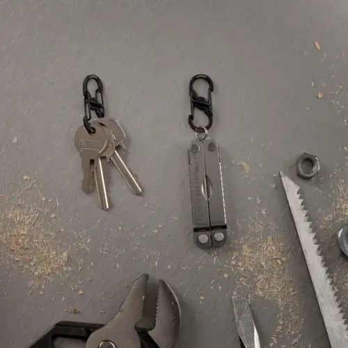 NiteIze S-Biner Stainless Steel Microlock Accessory Carabiner - 2 Pack