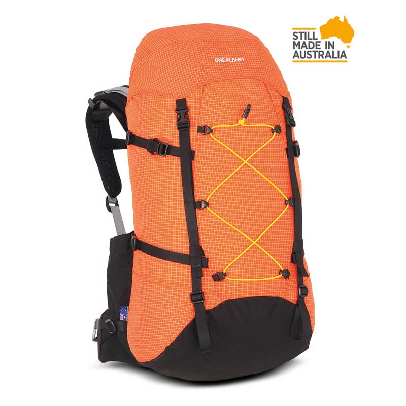 One Planet Extrovert 55L Pack Colour Orange Black