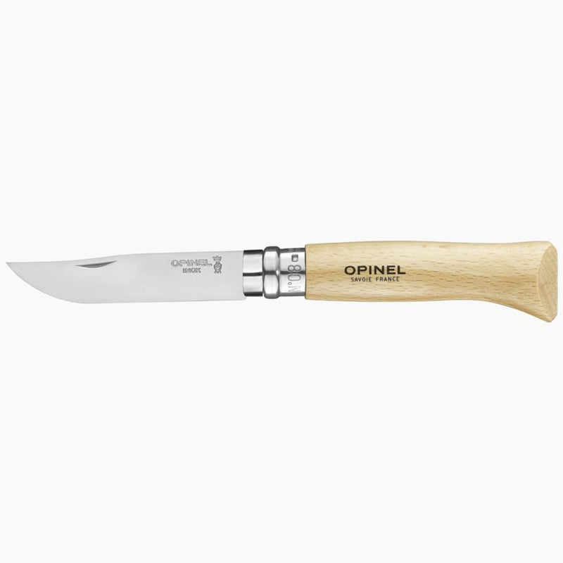Opinel Traditional No. 8 Stainless Steel Knife with Sheath