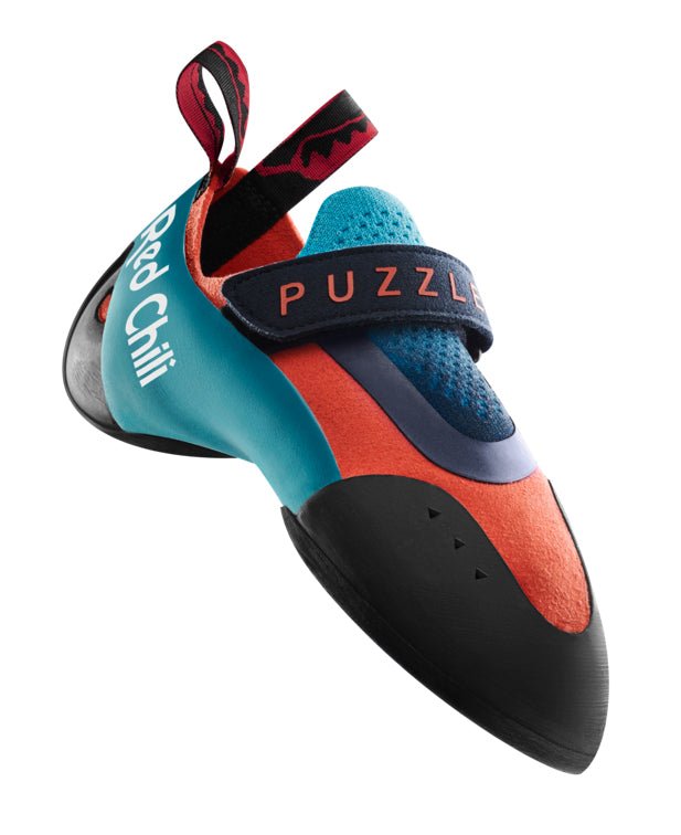 Red Chili Puzzle Kids Climbing Shoe Colour Neon Coral