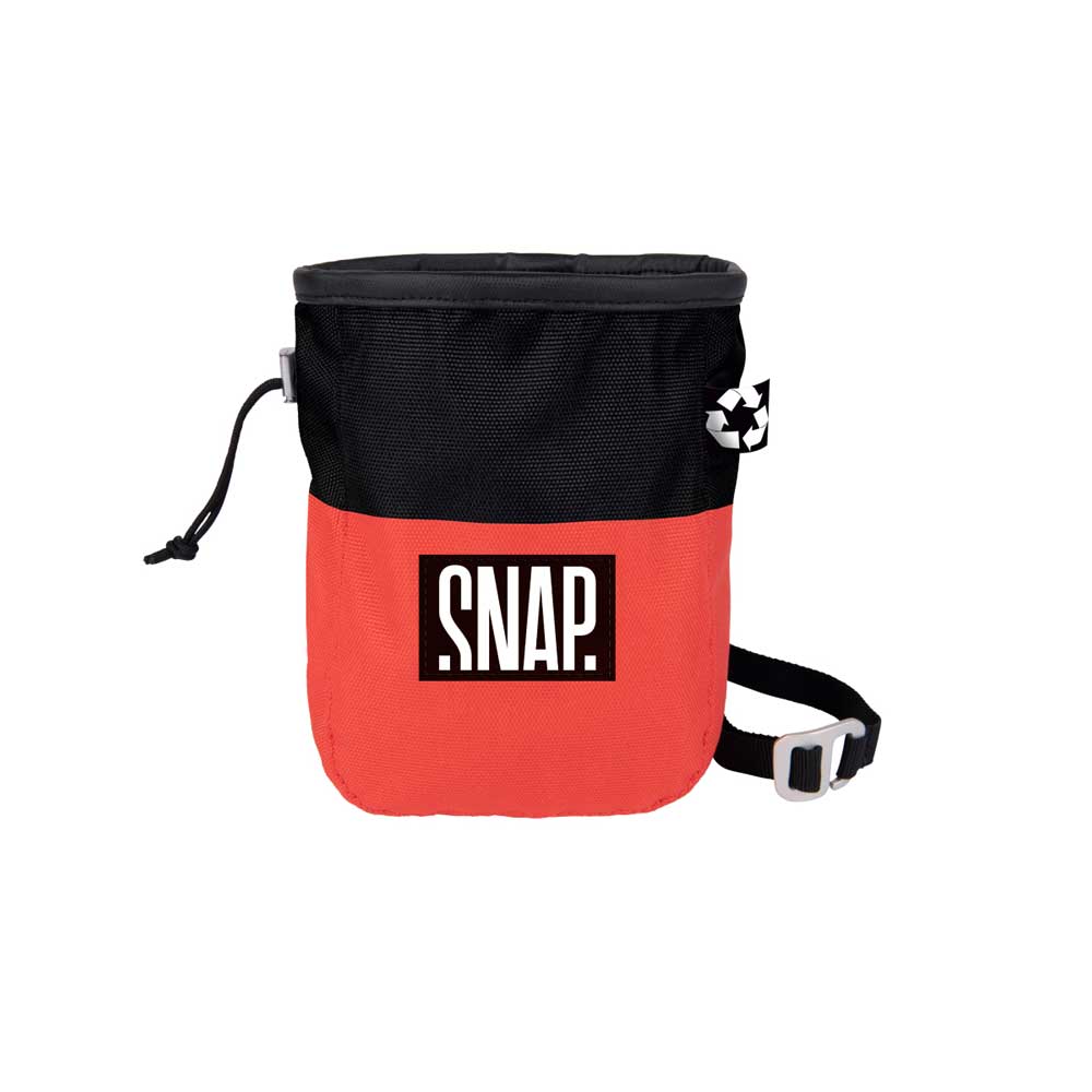 Snap Chalk Pocket Zip Climbing Chalk Bag 1 Colour Black_Grenadine