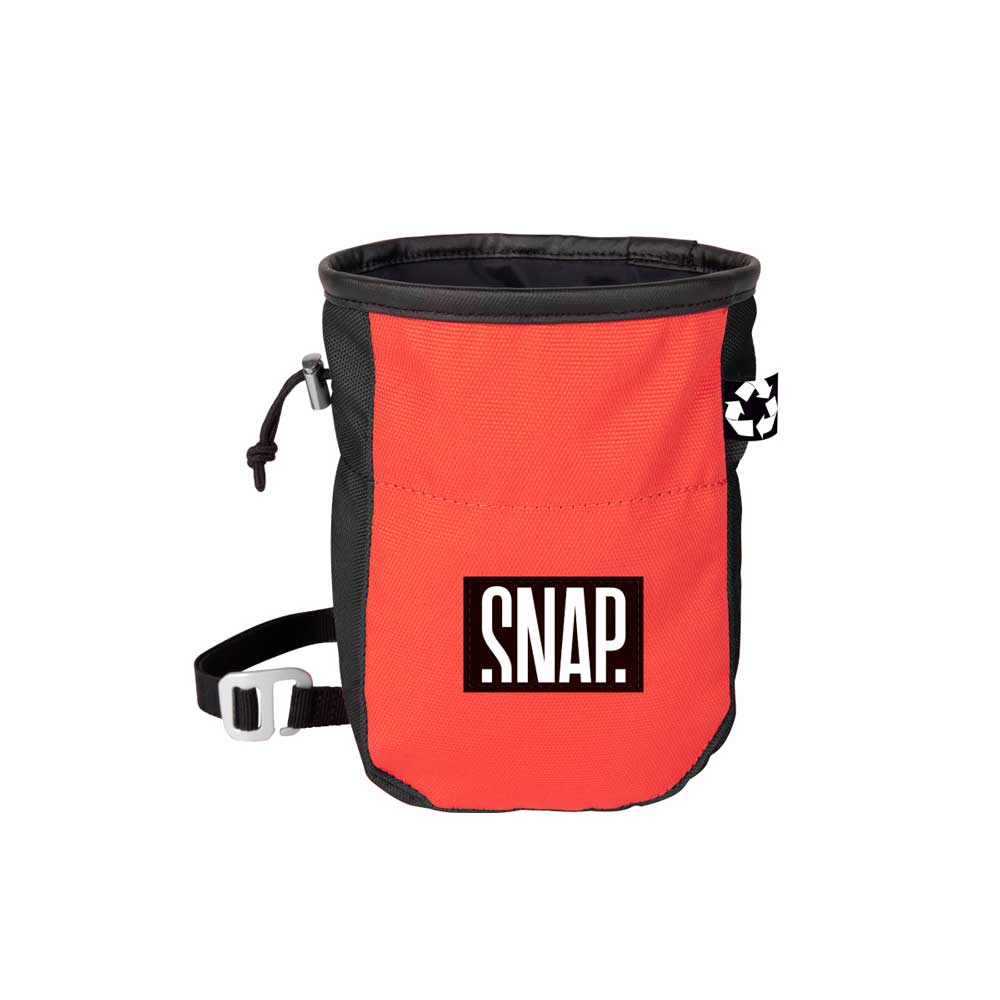 Snap Chalk Pocket Climbing Chalk Bag 3 Colour Black_Grenadine