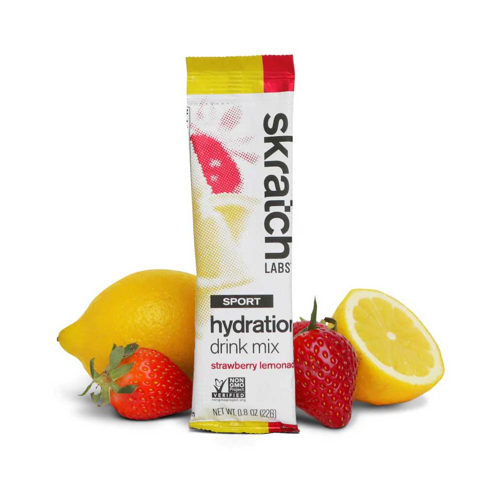 Skratch Labs Sport Hydration Drink Mix Single 4 Colour Strawberry Lemonade