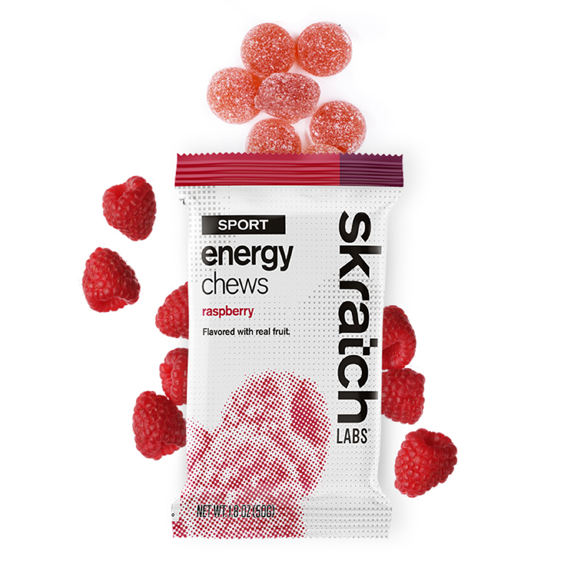 Skratch Labs Sport Energy Chews Colour Raspberry