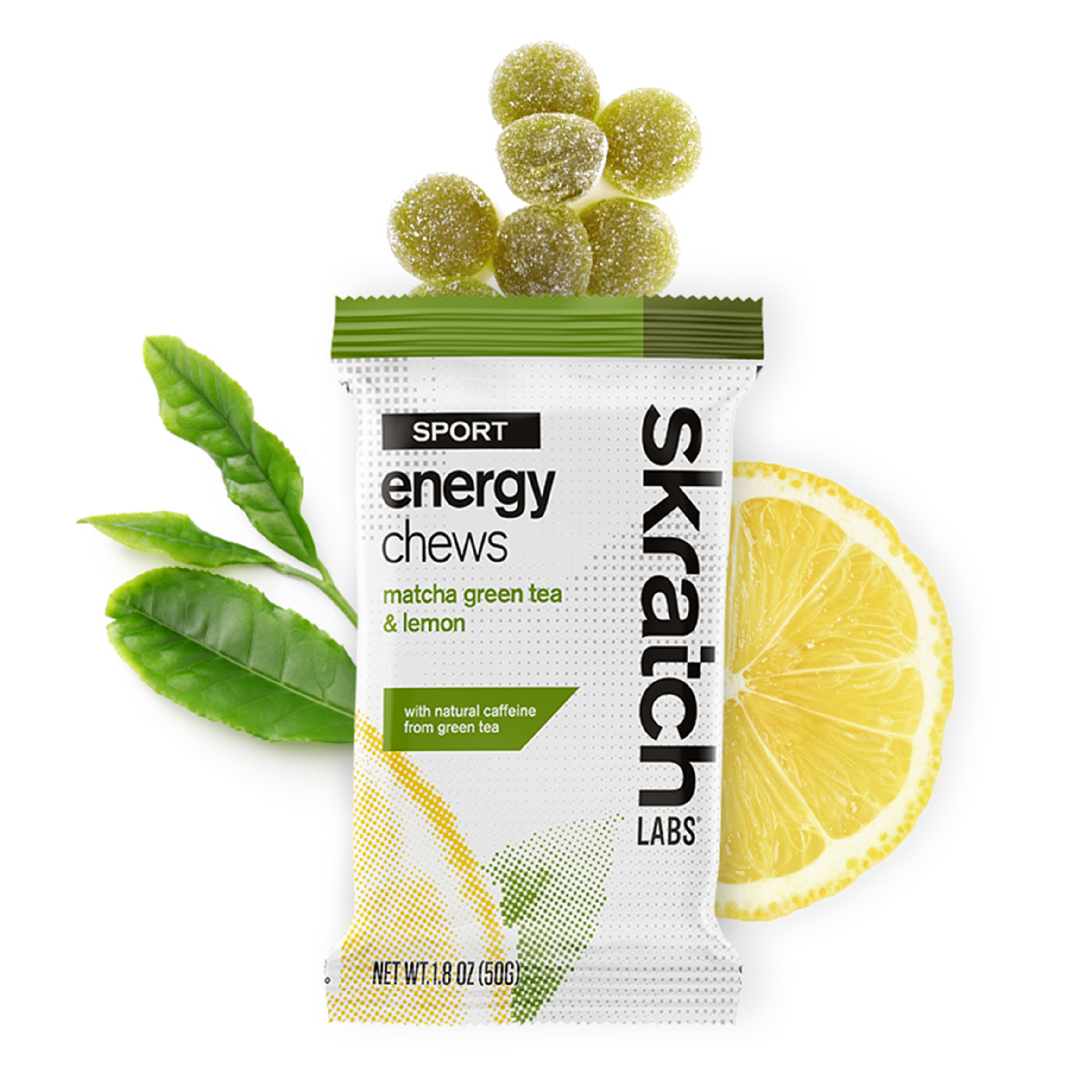 Skratch Labs Sport Energy Chews Colour Green Tea _ Lemon