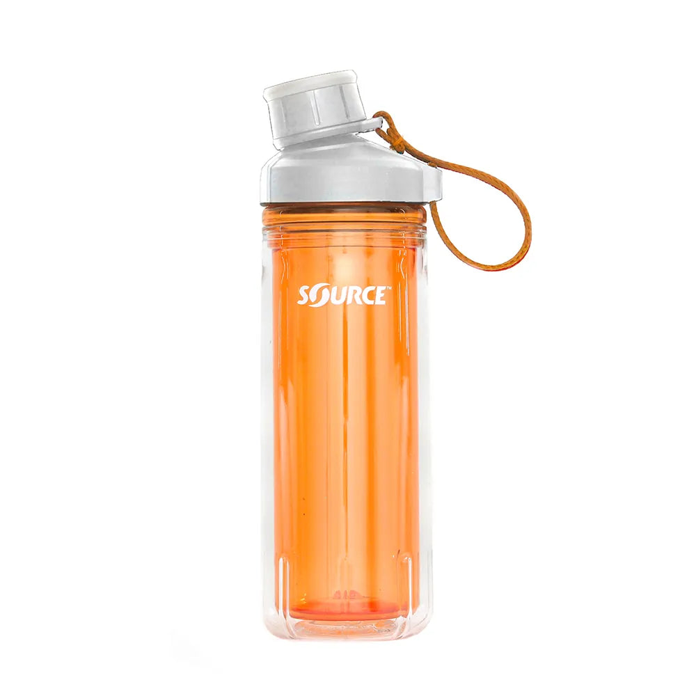 Source Eco Clickseal Tritan Double Wall Tritan Bottle 600Ml Colour Amber Orange