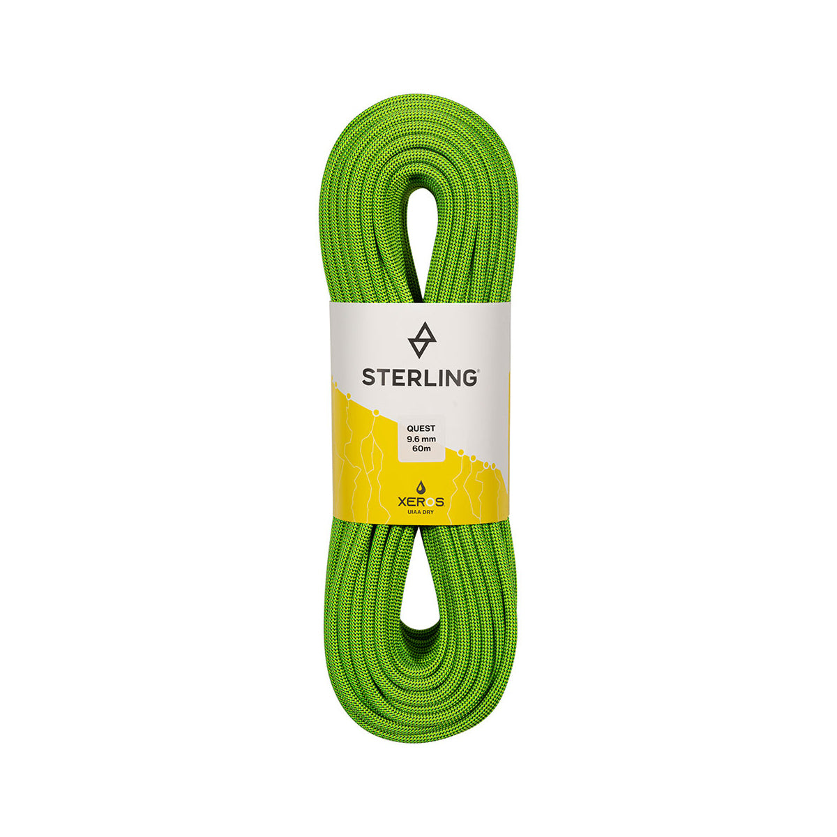 Sterling Quest 9 6Mm Xeros 60M Dynamic Climbing Rope Colour Green