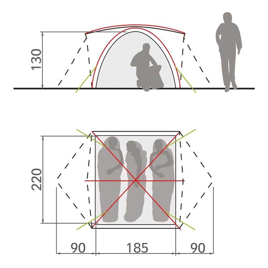 Vaude Campo Grande 3-4 Person Tent
