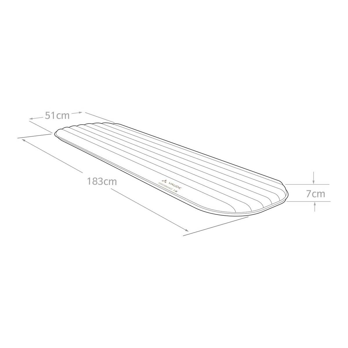 Vaude Performance 7 Sleeping Mat - Medium