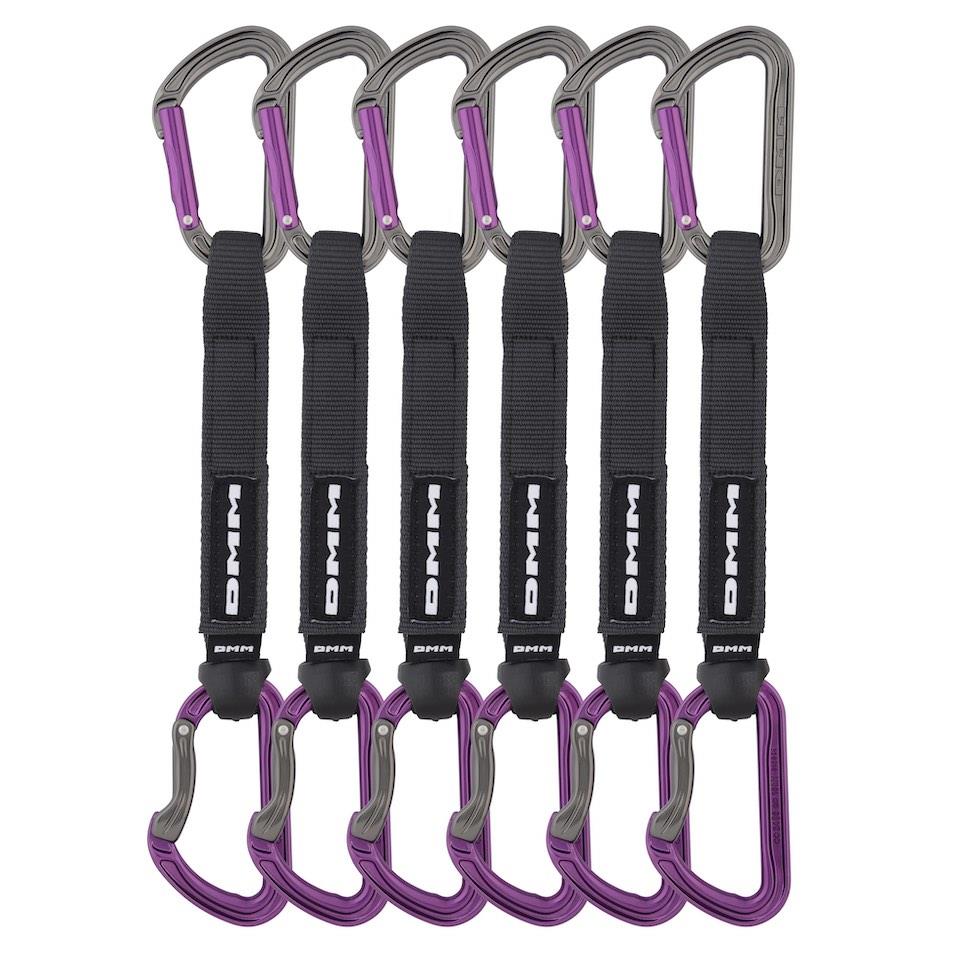 Dmm Shadow Climbing Quickdraw 18Cm 6 Pack Colour Titanium_Purple