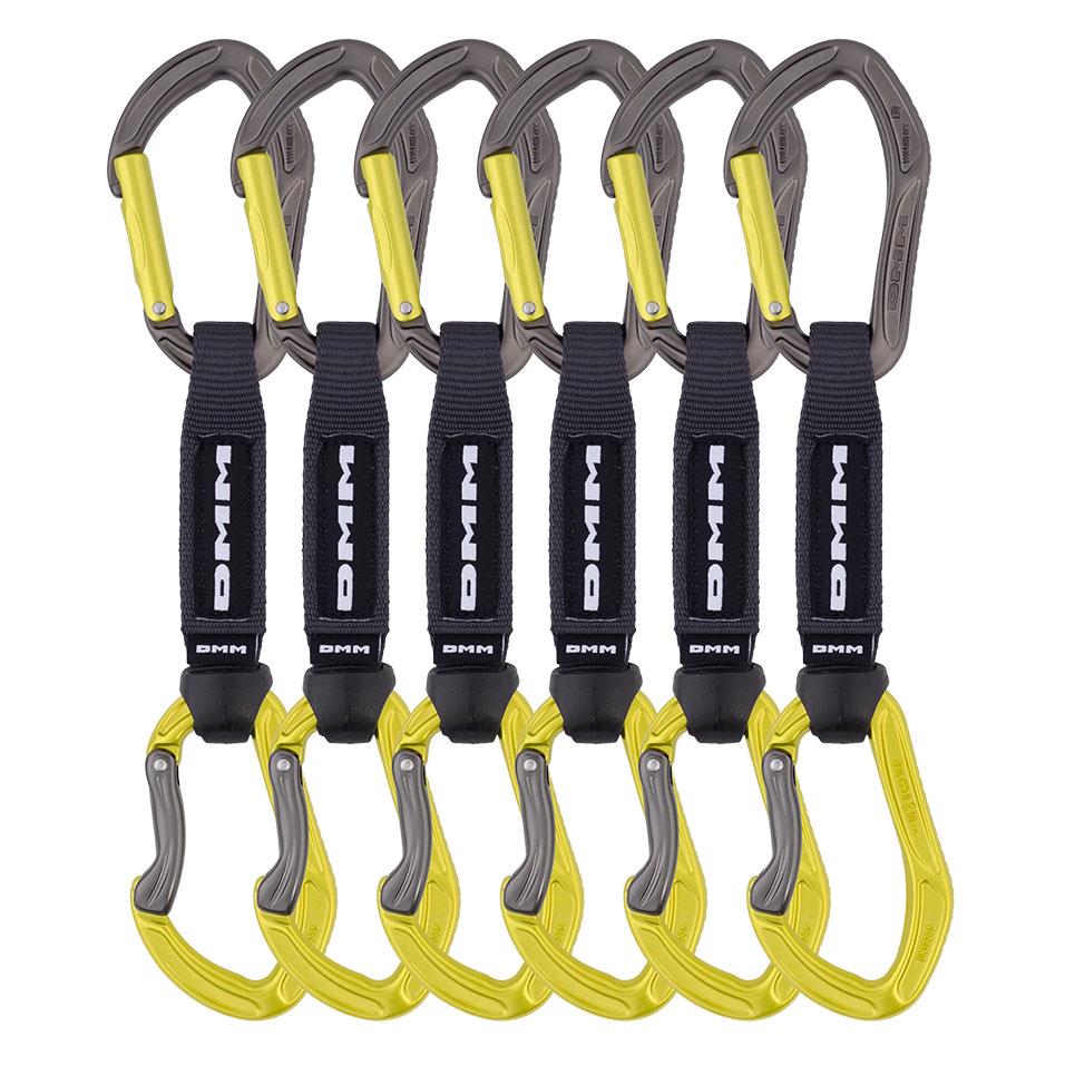 Dmm Alpha Sport Climbing Quickdraw 12Cm 6 Pack Colour Lime