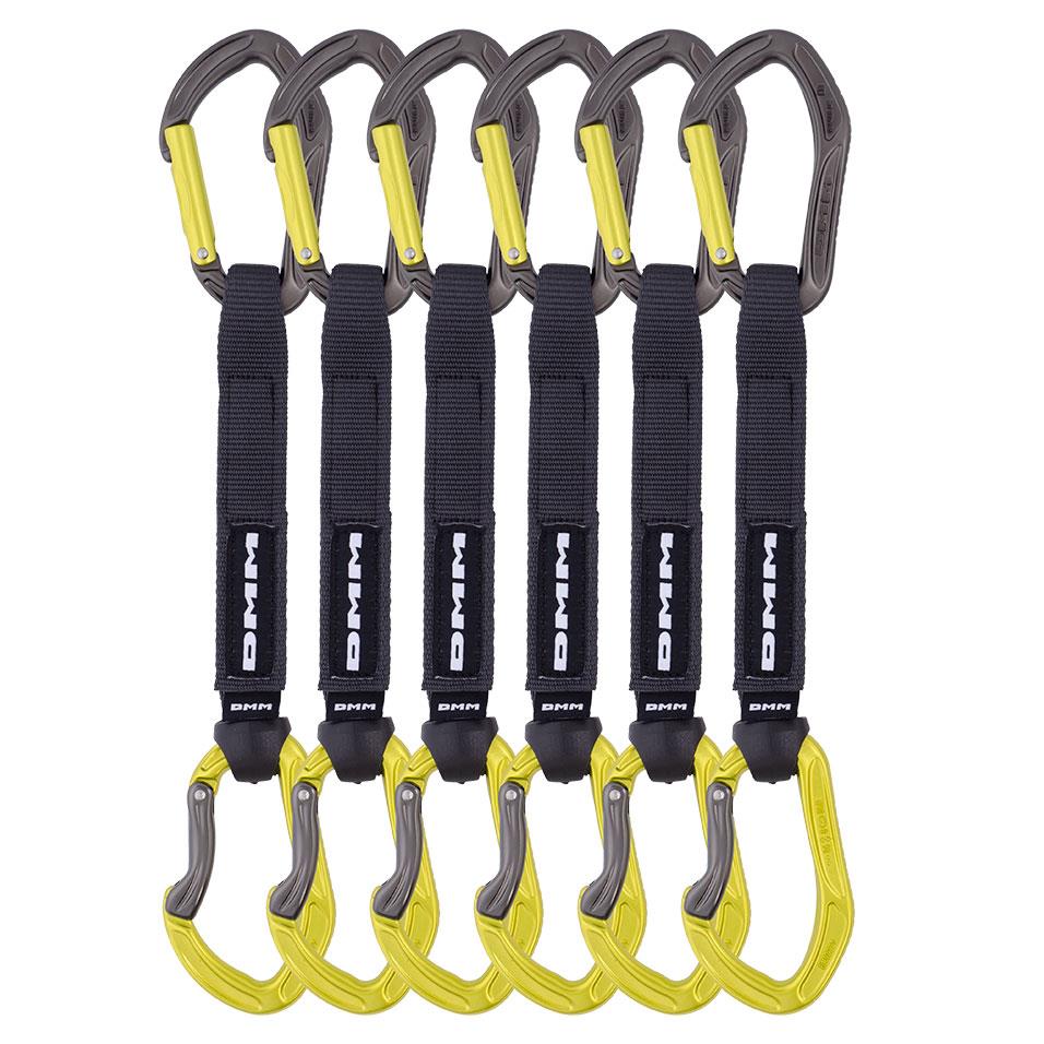 Dmm Alpha Sport Climbing Quickdraw 18Cm 6 Pack Colour Lime