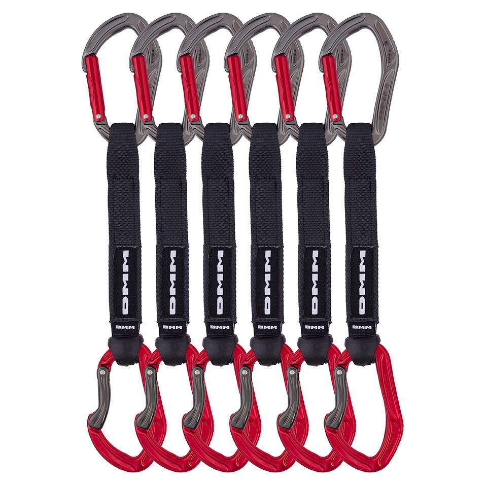 Dmm Alpha Sport Climbing Quickdraw 18Cm 6 Pack Colour Red