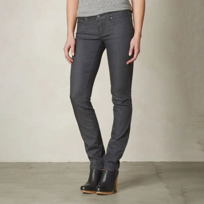 Prana Kara Jean Womens Pant Colour Charcoal Dots