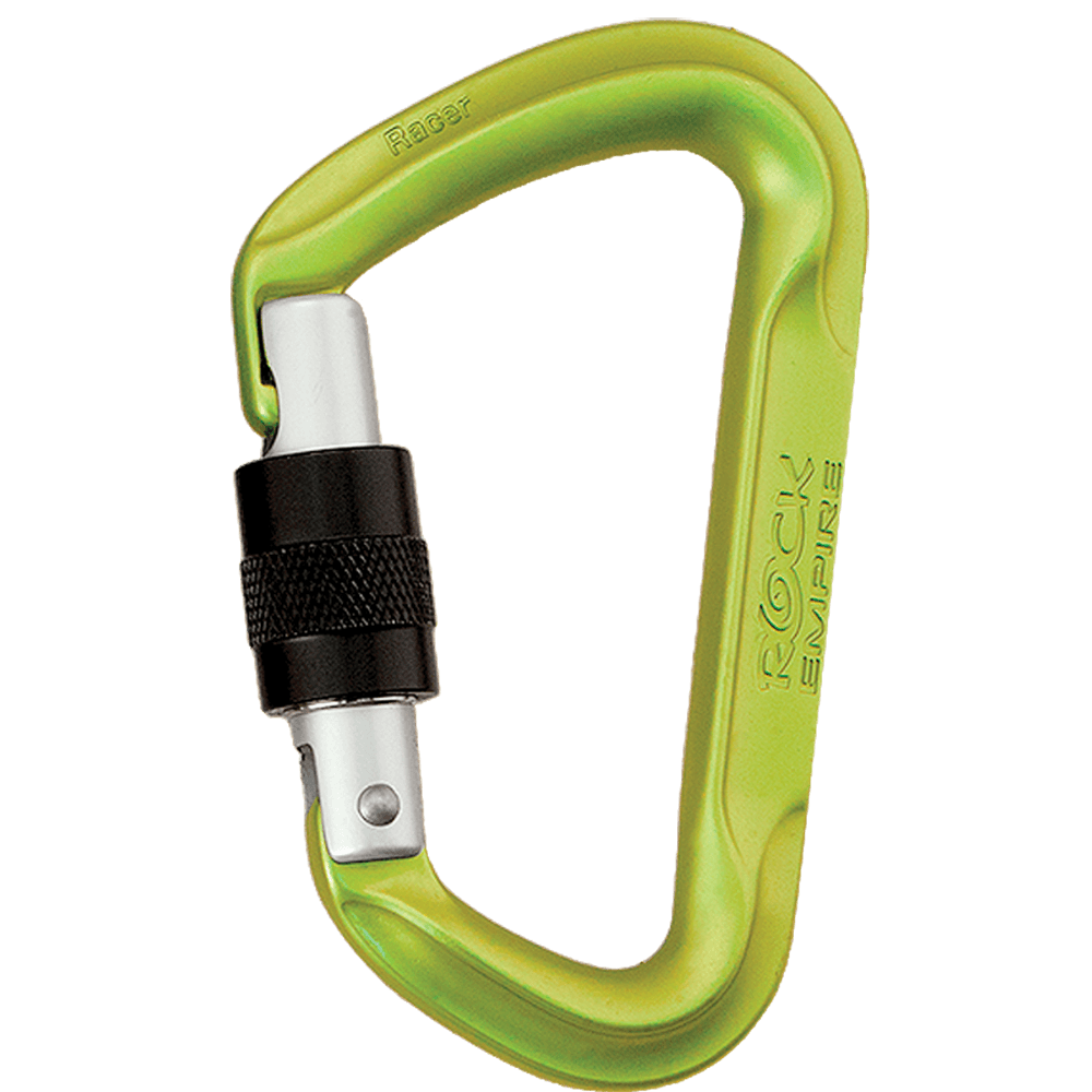 Rock Empire Racer Screw Gate Climbing Carabiner Colour Lime