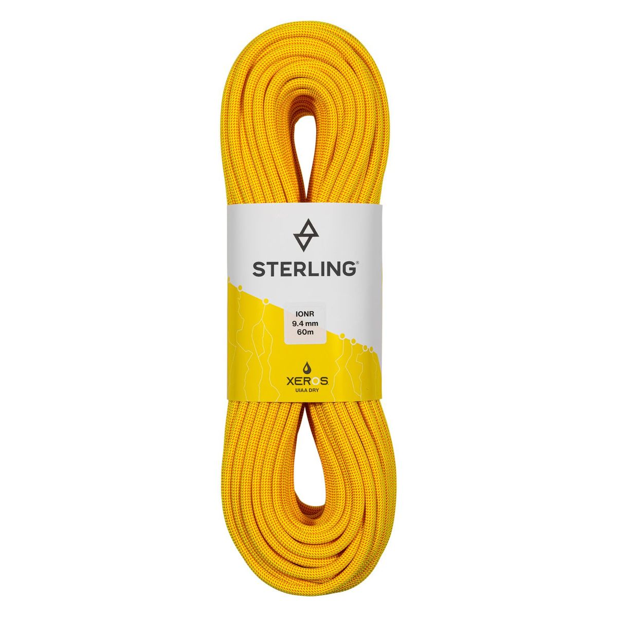 Sterling Ion R 9 4Mm Xeros 60M Dynamic Climbing Rope Colour Yellow