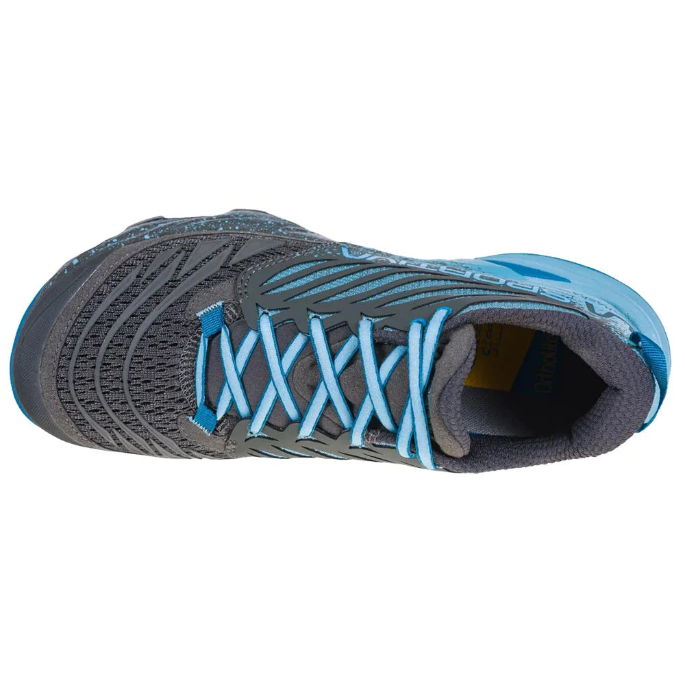 La Sportiva Akasha Womens Trail Running Shoe - Carbon/Pacific - Clearance