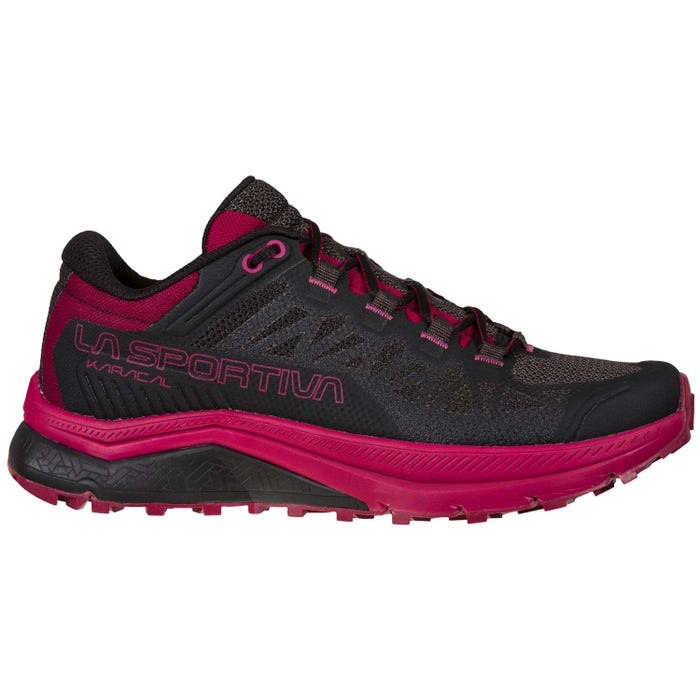 La Sportiva Karacal Womens Trail Running Shoe - Black/Red Plum - Clearance