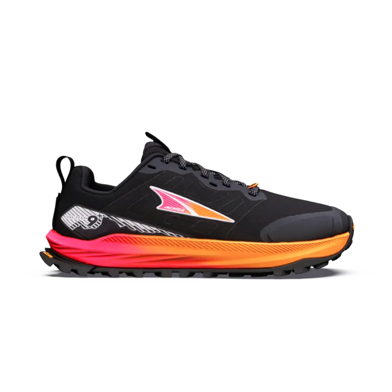 Altra Lone Peak 9+ Womens Trail Running Shoe - Black Pink