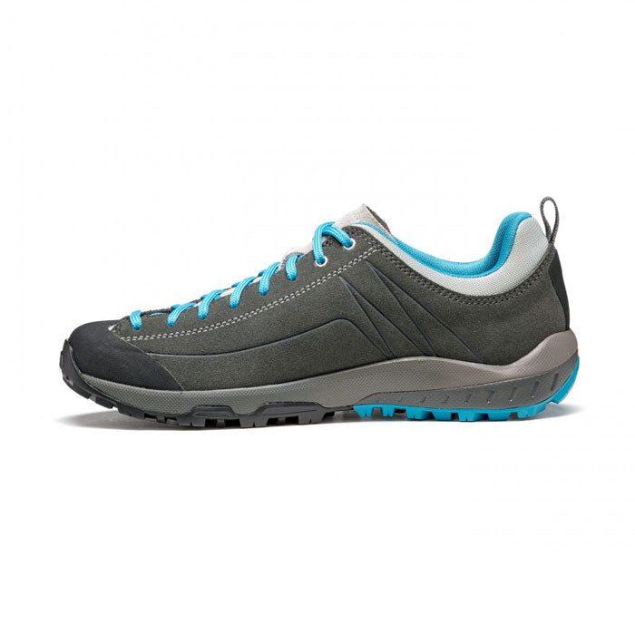 Asolo Space GV Womens Hiking Shoe - Graphite/Cyan Blue