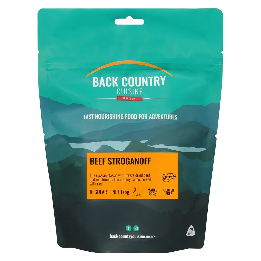 Back Country Cuisine Freeze Dried Food - Beef Stroganoff