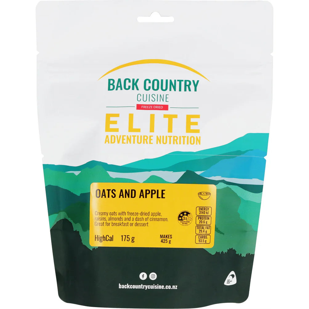 Back Country Cuisine Freeze Dried Food - Elite Oats and Apple