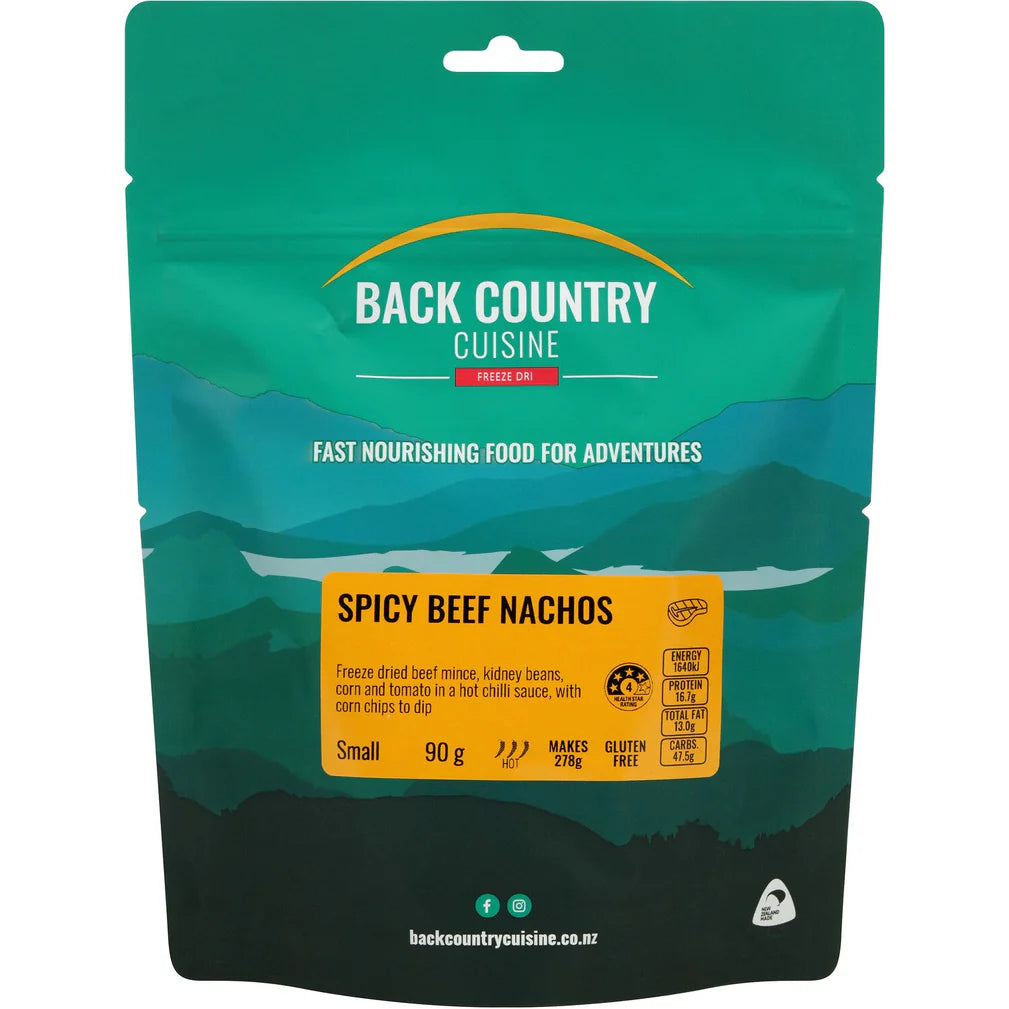 Back Country Spicy Freeze Dried Food - Beef Nachos - Gluten Free